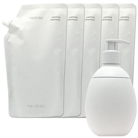 Innisfree Restay Calming Shampoo 480mL 5 units + Restay Re-Spencer 350mL / 이니스프리 리스테이 카밍 샴푸 480mL 5개+리스테이 리-스펜서 350mL