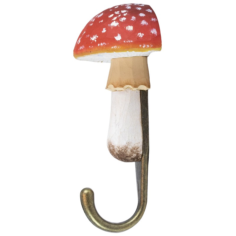 WILDLIFEGARDEN Wildlife Garden WG4558 Hook Toadstool - Hand Carved Wall