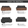 Easy-Going 8 Pieces Microfiber Stretch Sectional Recliner Sofa Slipcover Soft