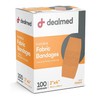 Dealmed 2" x 4" Fabric Bandage with Non-Stick Pad, Latex