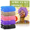 Paquete de 5 esponjas de red africanas auténticas con nudos,