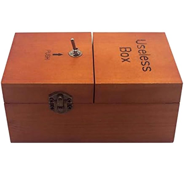 RUNQIN OUTDOOR Wooden Useless Boring Box, Broad Game Tricky Toys