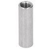 5PCS M12 Cylindrical Coupling Nuts 304 Stainless Steel Female Thread