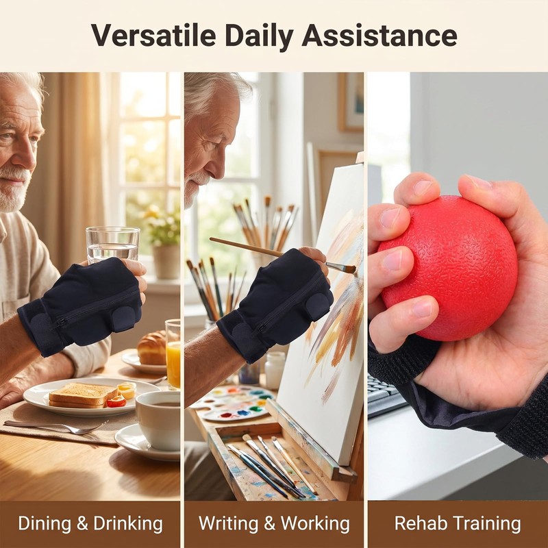 Weighted Gloves, Adjustable Weighted Gloves for Hand Tremors,mproved Hand/Wrist Mobility,