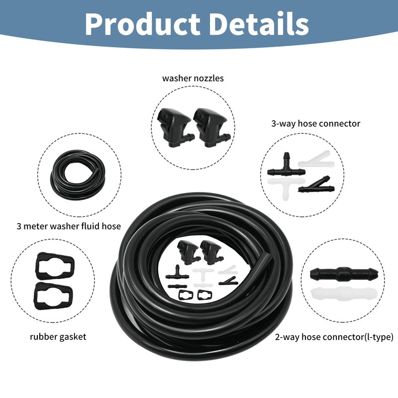 Hoypeyfiy Front Windshielf Washer Nozzle 55157319AA 4806312AA Replacement for Jeep