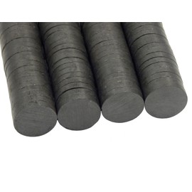 Perlin 100 x Ferrite Magnet Round Magnets 17 mm x 3 mm Crafts Crafts and Decorating Magnet for Fridge Pin Board Memo Board Whiteboard DEK83 x4