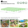 Owlcover Wood Sandbox Replacement Canopy - Green Top Cover for