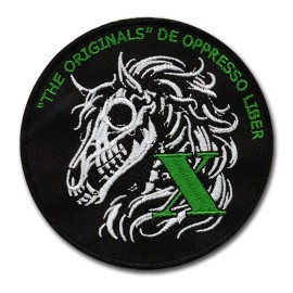 10th Special Forces "The Originals" Horse Skull Patch  3 3/4" with Hook & Loop
