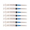 100Pack 3mL (3cc) Disposable Sterilized Syringe, Luer Lock, 23Ga x