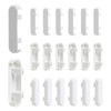 20 Pcs Window Drainage Cover Caps White Weep Hole Covers