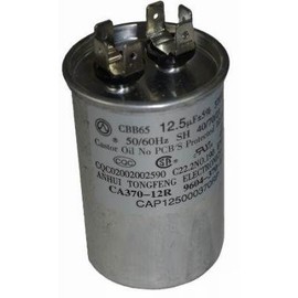 Goodman/Amana Parts CAP125000370RPP Capacitor 12.5MFD 370V RD