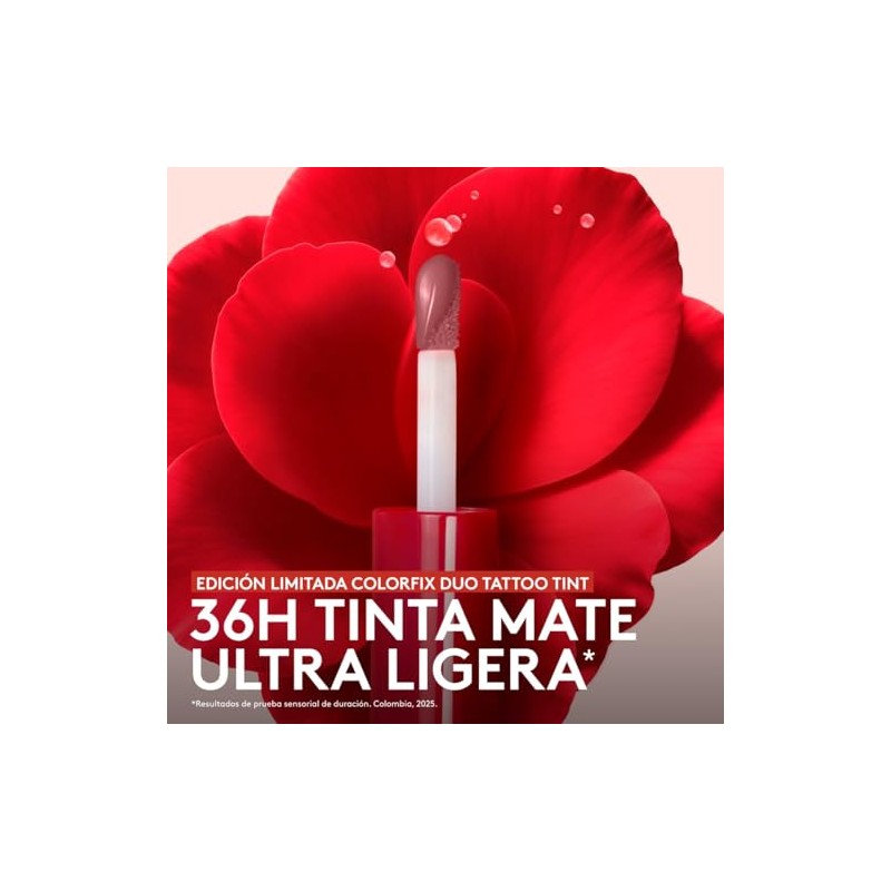 ésika – Labial COLORFIX Duo Tattoo Tint, Tono Nude Natural,
