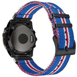 Torbollo Garmin Belt Nylon Garmin Band for Fēnix, Instinct, Approach, MARQ, Quatix, D2, Forerunner, Enduro Series, Upgraded Connector Garmin Quick Fit ver 20mm 22mm 26mm, 22 mm