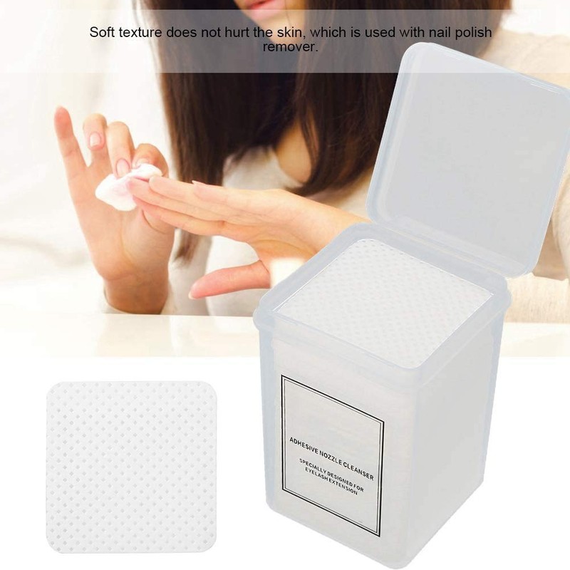 Set Almohadilla De Algodón Para Uñas Manicura De Papel Esmalte