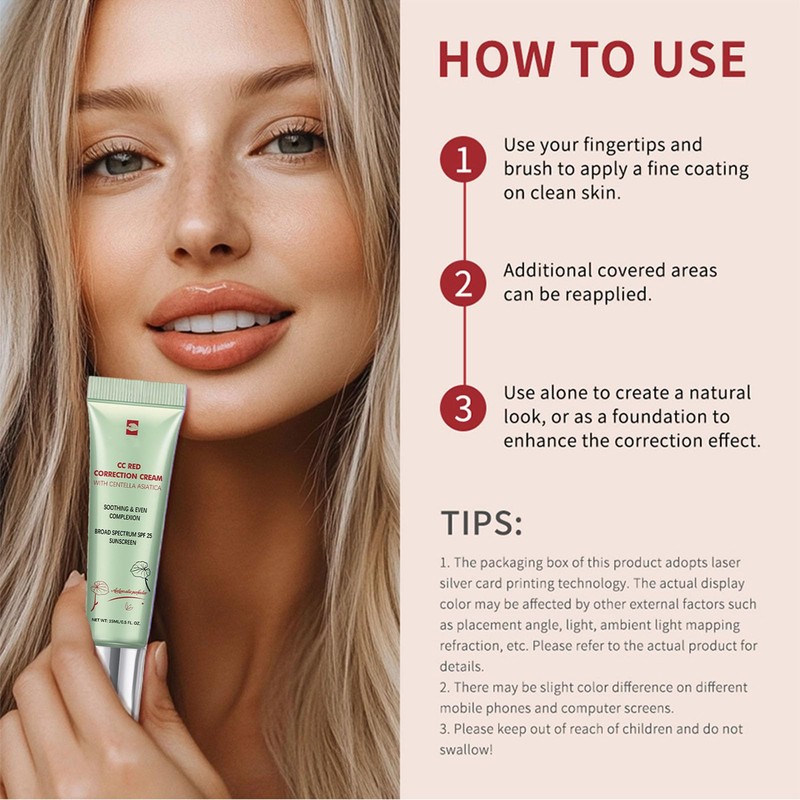 CC Cream Foundation - CC Red Correct with Centella Asiatica