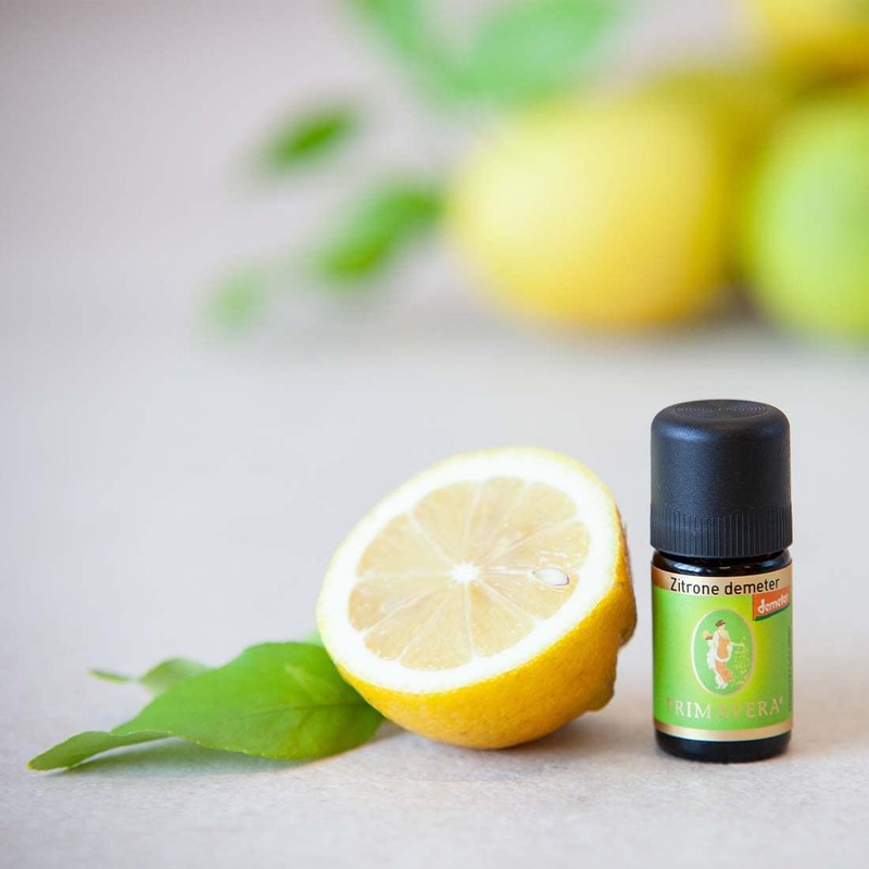 PRIMAVERA Ätherisches Öl Zitrone demeter 5 ml - Aromaöl, Duftöl,