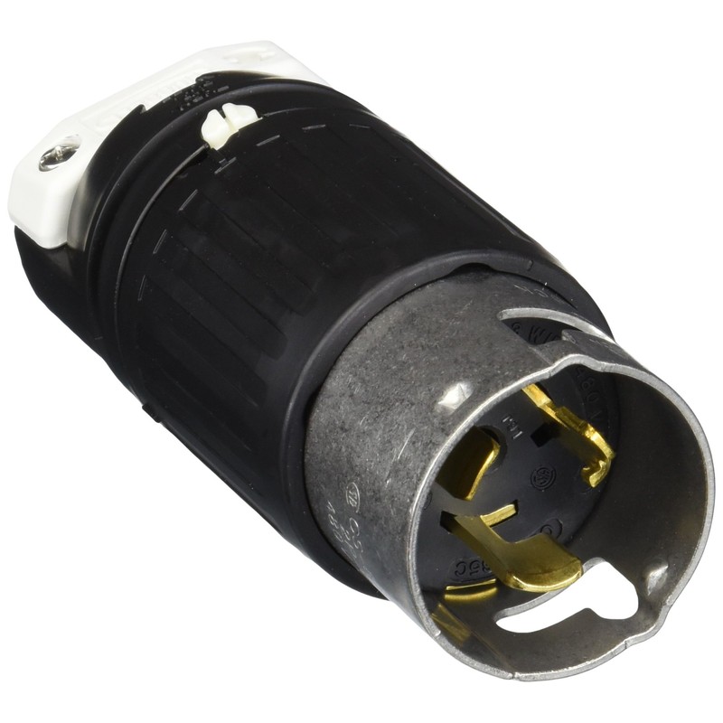 Hubbell CS8465C Locking Plug, 50 amp, 3 Phase 480V