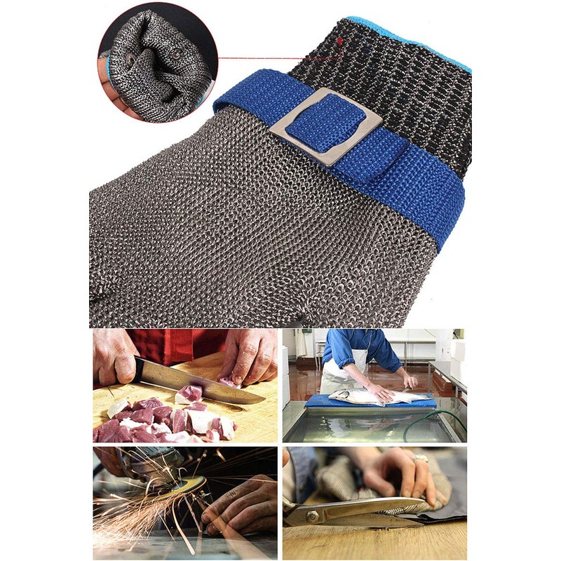 ThreeH Protective Gloves for Cutting Chopping Slicing Meat Processing Stainless