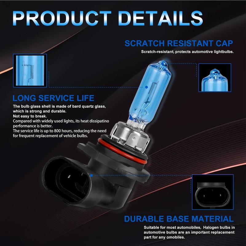 XRDHJI Fit for Toyota CHR 2018-2019 High Performance Halogen Headlight