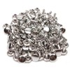 100 Pcs Leather Rivets, 6mm x 10mm Double Cap Rivets