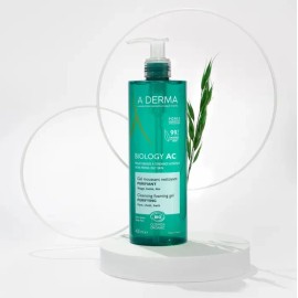 🌿💧 A-Derma Biology AC Limpiador Gel Espumoso (400ml): Purificación Suave para Piel Grasa y con Tendencia Acneica ✨ balance 🛡️