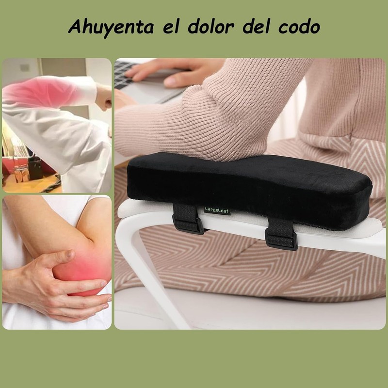 UTRHHVS 2 Reposabrazos ergonómico para silla de oficina, cuenta con