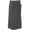 Seven Uniforms GT7010 Under-Waist Apron, Long Apron, Charcoal Gray, One