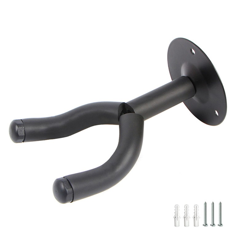 4Pcs Guitar Wall Mount Hanger Hook Acoustic Electric Bass Metal