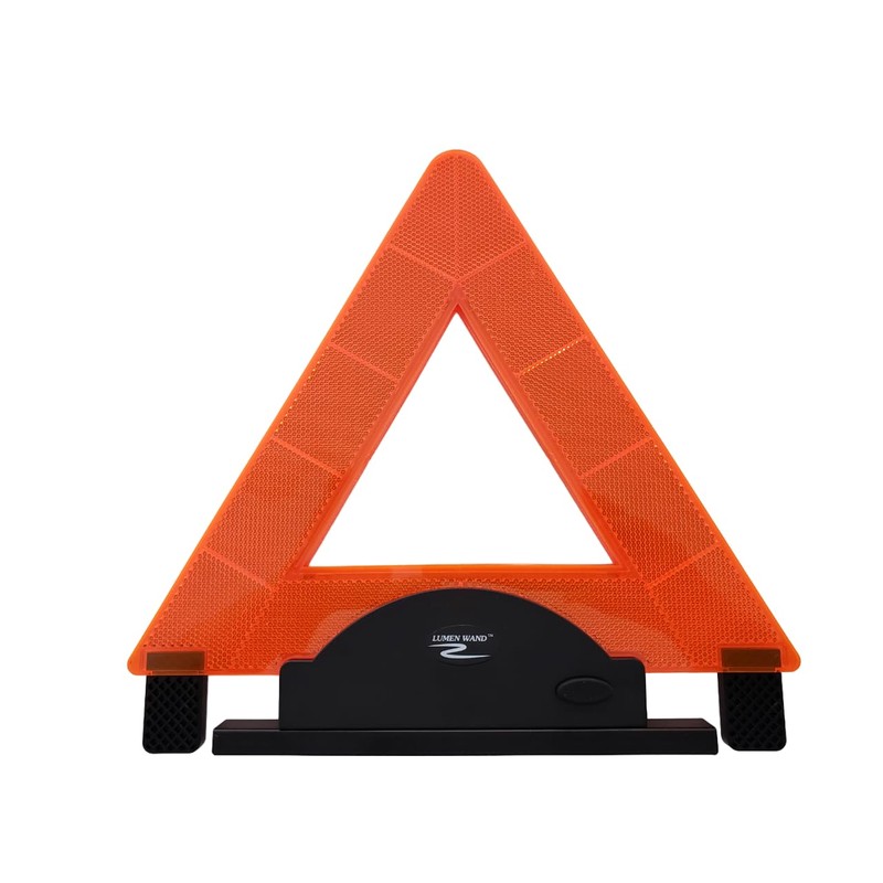 Lumen Wand Emergency Warning Triangle Kit with Drawstring Storage Bag