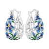 Aros plata 925 florales