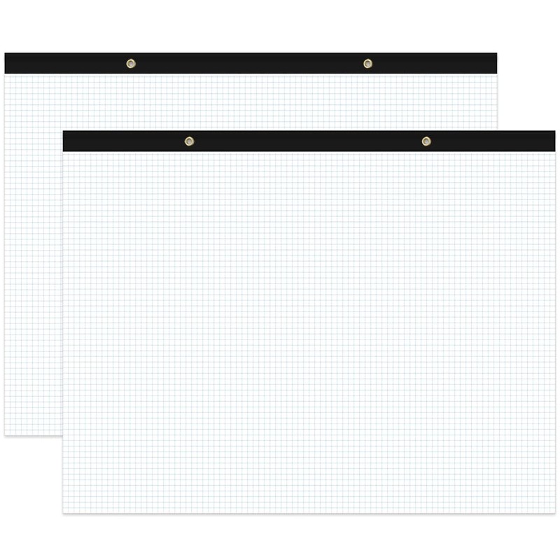 (2-Pack) Large Engineering Graph Paper Pad - 22" x 17"