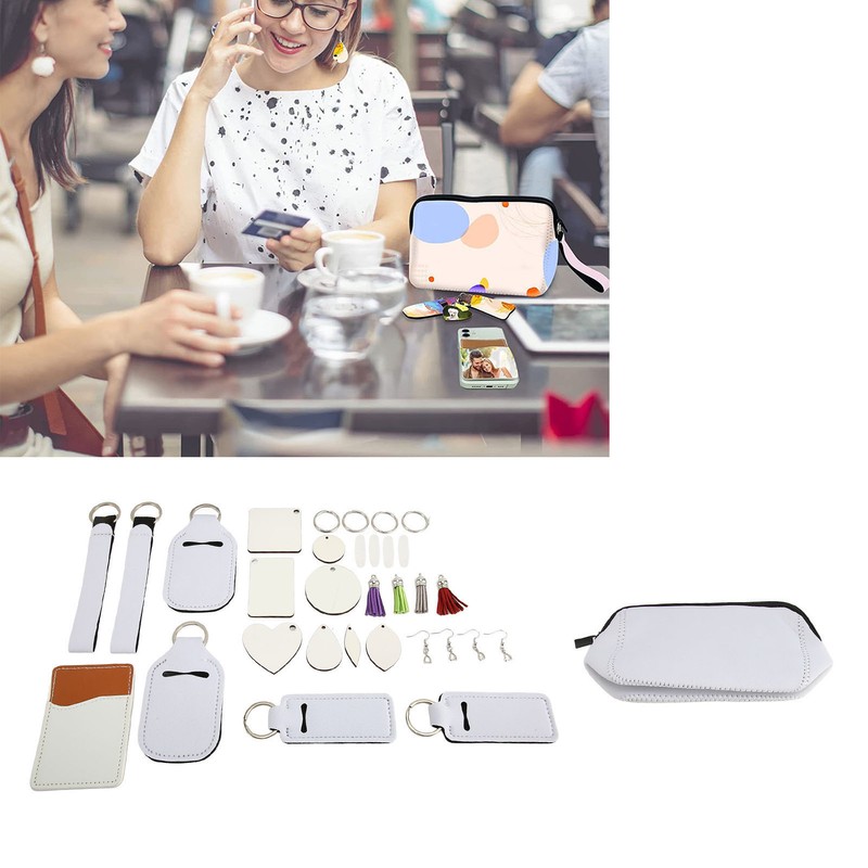 32 Pcs Sublimation Blanks Products Double Sided DIY Sublimation Heat