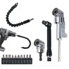 105° Angle Screwdriver Attachment Adapter, 14-Piece Angle Screwdriver Attachment Set,
