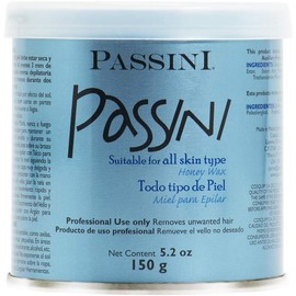 Passini Cera Depilatoria 150 Gr Miel Depilatoria para Cuerpo, Hombres y Mujeres, Piel Sensible
