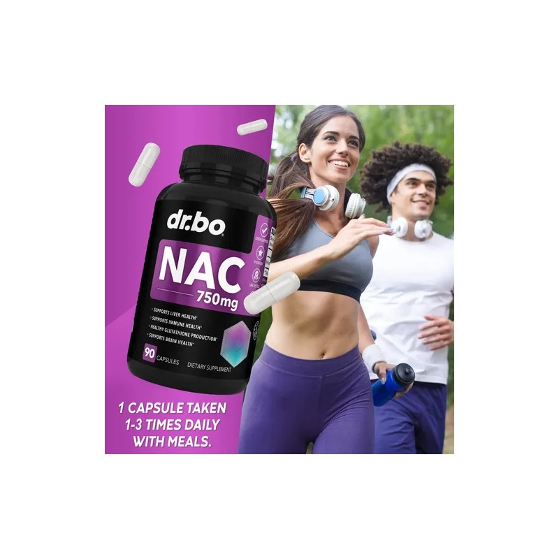 Dr Bo Suplemento Nac 750mg Detox Hígado Pulmones 90 Cápsulas
