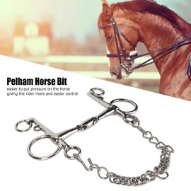 Naroote Pelham bit, Horse Pelham bit Acero Inoxidable Duradero para Caballos