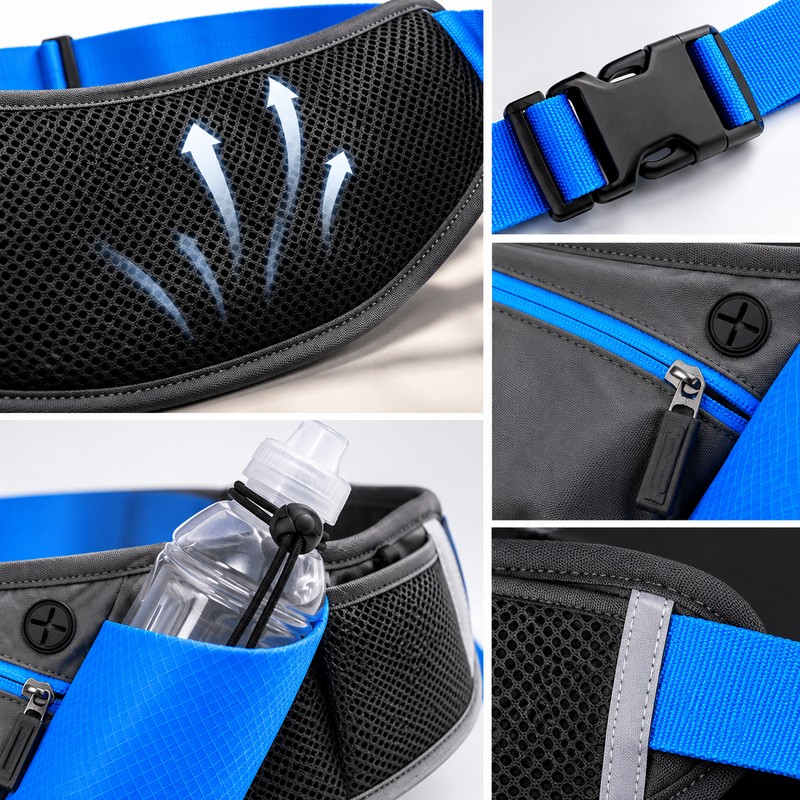 Running Hydration Waist Belt for Jogging and Hiking – Adjustable