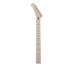 Yinfente Electric Guitar Neck Reverse Head 24 Fret 25.5 Inch Maple Neck Bolt on Heel DIY