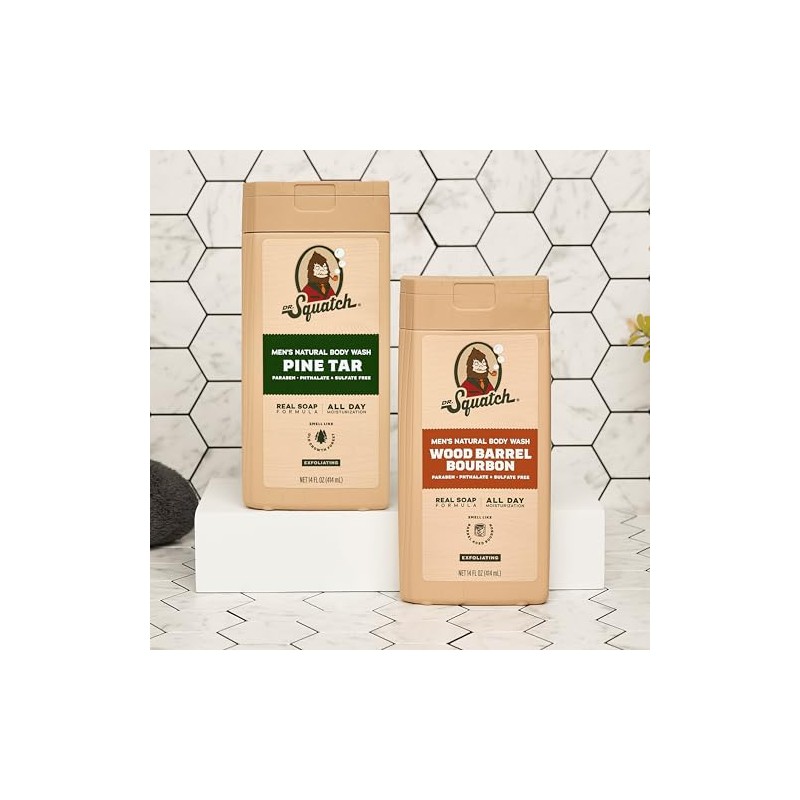 Dr. Squatch NUEVO gel de baño natural exfoliante para hombres