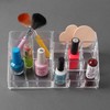 10-Compartment Acrylic Vanity Cosmetic Organizer Brush Organizer