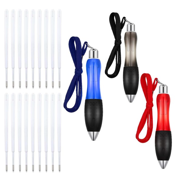 Weenwill Chunky Retractable Ballpoint Pens,3 PCS Big Fat Pens with