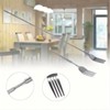 Extendable Fork Long Telescopic Fork with Extendable Handle Stainless Steel