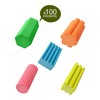TeeNo Novelty Colour Pencil Erasers, Multicolour, Medium, Pack of 100,