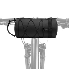 SUIKIHUM Bike Handlebar Bag, 2.5L Front Bicycle Storage Convertible Waterproof w/Shoulder Strap for Road Mountain Bikes Cycling, Black