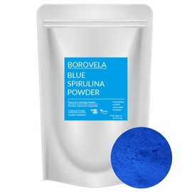 Blue Spirulina Powder Vibrant Blue Food Colouring for Kid Friendly Smoothies Drinks Baking Ice Cream 30 Servings 30g bag