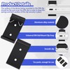 Hicarer 10 Pcs Din Rail Mount Clip 1.08 Inches Width