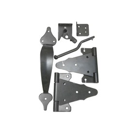 Nuvo Iron Wooden Gate Combo Kit with 6" Tee Hinges/Latch w/Catch and Handle