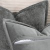 MADIZZ Chenille Velvet Throw Pillow Covers with Flange Set of