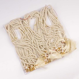 Set of 30 Muslim Tasbeeh 99 Beads, Muslim Gift, Prayer Beads Tasbih, Islamic Eid Ramadan Gift (Multicolour White)