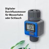 Digital Faucet or Hose Flow Meter 3/4" Thread Measures Your